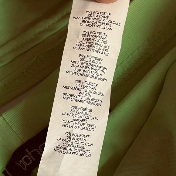 Boo Hoo 2 Piece Shorts Crop Top Womens Sz 6 Small Lime Green Buckle Detail New - Picture 9 of 11